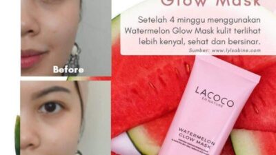 watermelon glow mask lacoco